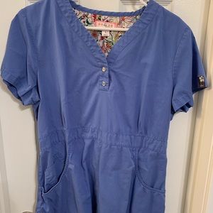Koi scrub top